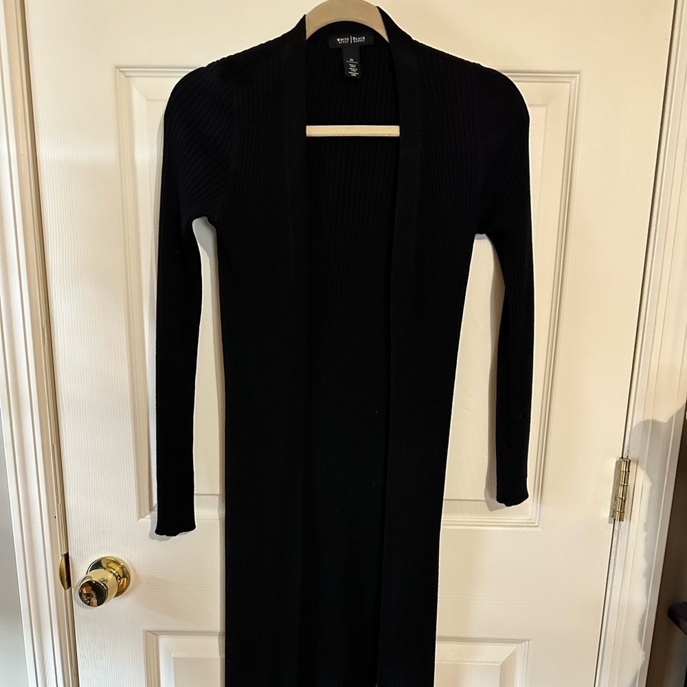 White House Black Market full length sweater duster